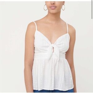LOFT Tie Front Bow Cami Top NWOT